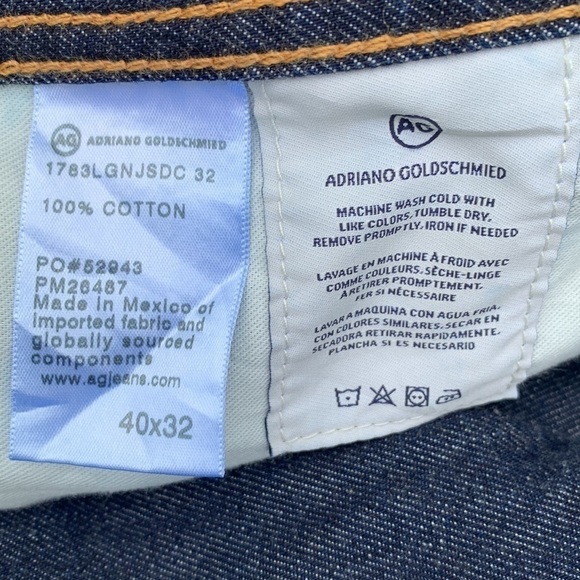 AG Adriano Goldschmied Tellis Modern Slim Dark Wash Men's Jeans 40W x 32L - Picture 5 of 6